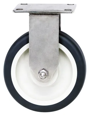 Quantum PT-PR-S Rigid Polyurethane Caster, 300 lb capacity, Stainles