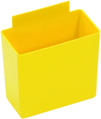Quantum QBC111YL Bin Cup, 3-1/4"L x 1-3/4"W x 3"H, Yellow, Case of 48
