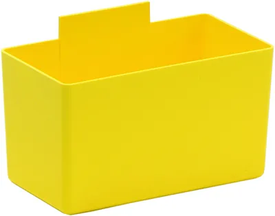 Quantum QBC112YLCS Bin Cup, 5-1/8"L x 2-3/4"W x 3"H, Yellow, Case of 48