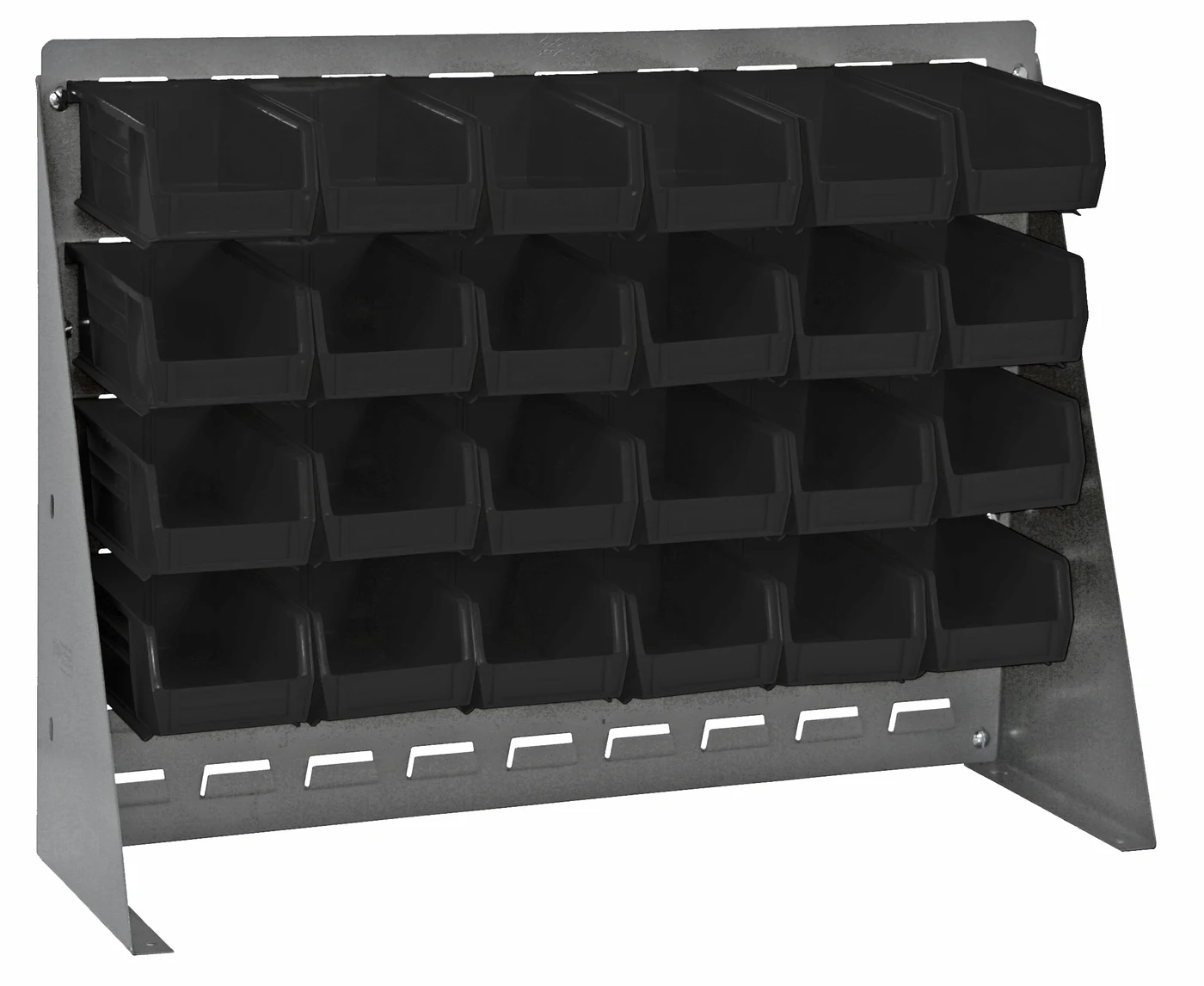 Quantum QBR-2721-220-24BK Bench Rack, 27-3/4"L x 8"W x 21"H, 140 lb capacity, Gray