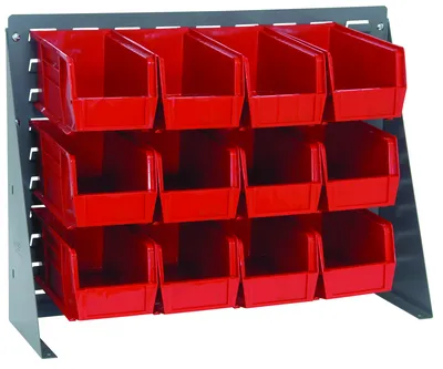Quantum QBR-2721-230-12RD Bench Rack, 27-3/4"L x 8"W x 21"H, 140 lb capacity, Gray