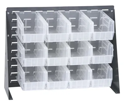 Quantum QBR-2721-230-12CL Bench Rack, 27-3/4"L x 8"W x 21"H, 140 lb capacity, Gray