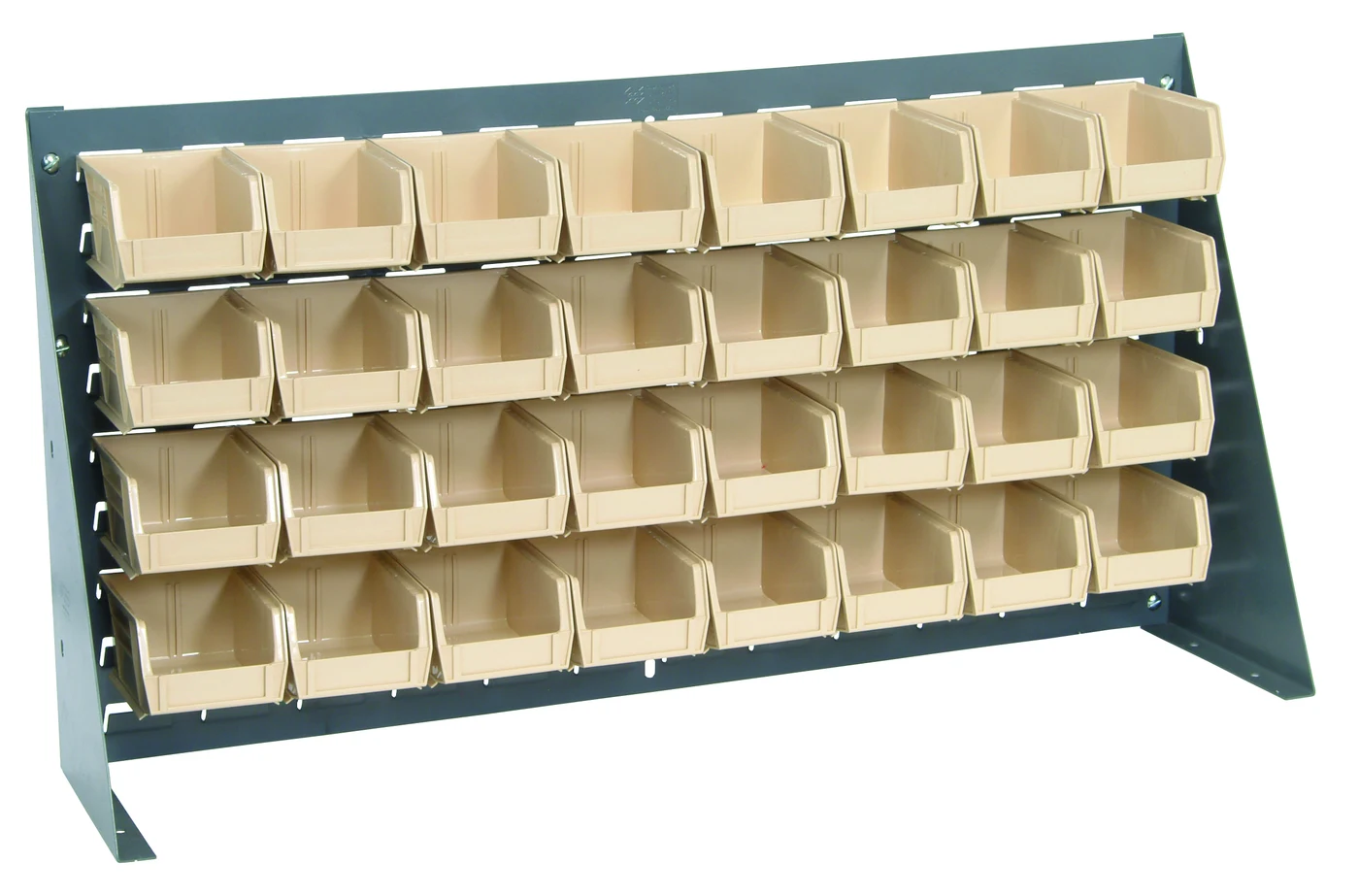 Quantum QBR-3619-210-32IV Bench Rack, 36"L x 8"W x 19"H, 150 lb capacity, Gray