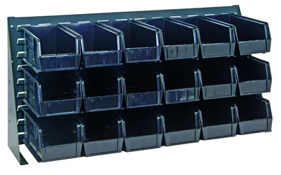 Quantum QBR-3619-230-18BK Bench Rack, 36"L x 8"W x 19"H, 150 lb capacity, Gray