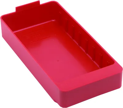 Quantum QED401RDCS Super Tuff Euro Drawer, 11-5/8"L x 5-9/16"W x 2-1/8"H, Red, Case of 24