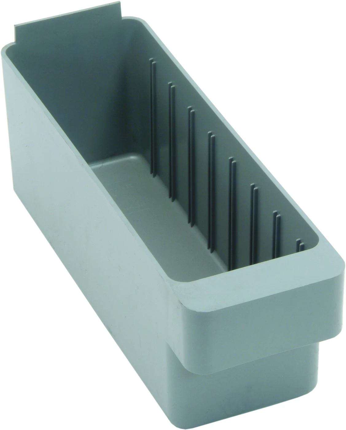 Quantum QED501GYCS Super Tuff Euro Drawer, 11-5/8"L x 2-3/4"W x 4-5/8"H, Gray, Case of 24