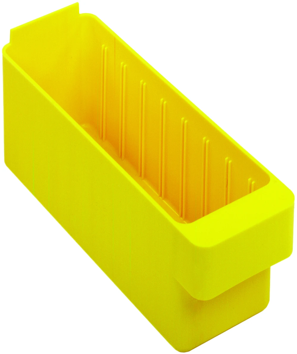 Quantum QED501YLCS Super Tuff Euro Drawer, 11-5/8"L x 2-3/4"W x 4-5/8"H, Yellow, Case of 24