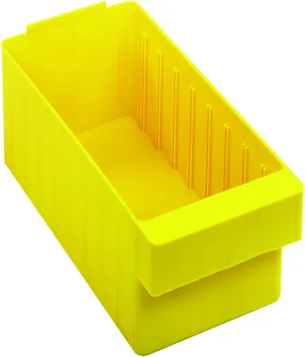 Quantum QED601YLCS Super Tuff Euro Drawer, 11-7/8"L x 5-9/16"W x 4-5/8"H, Yellow, Case of 24