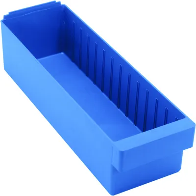 Quantum QED602BLCS Super Tuff Euro Drawer, 17-3/4"L x 5-9/16"W x 4-5/8"H, Blue, Case of 24