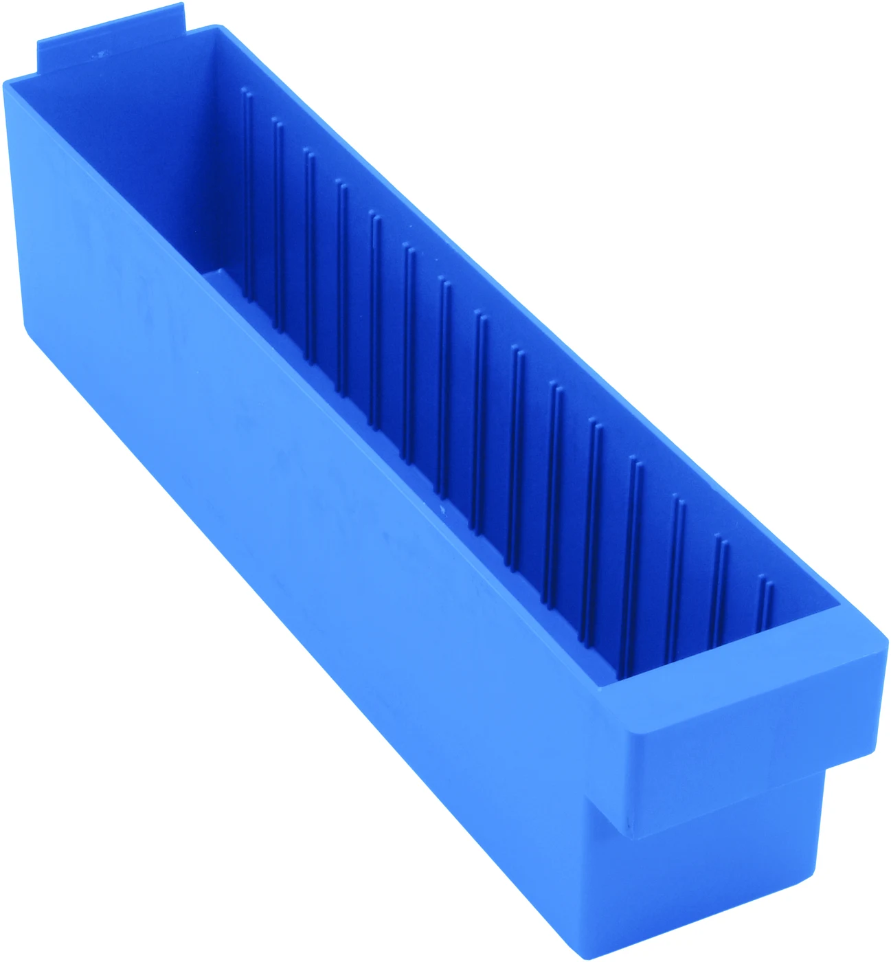 Quantum QED604BLCS Super Tuff Euro Drawer, 17-5/8"L x 3-3/4"W x 4-5/8"H, Blue, Case of 24