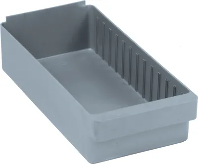 Quantum QED606GYCS Super Tuff Euro Drawer, 8-3/8"W x 4-5/8"H, Gray, Case of 24