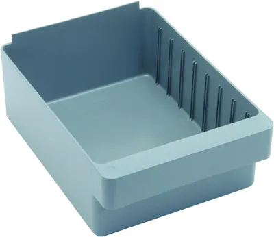Quantum QED701GYCS Super Tuff Euro Drawer, 11-7/8"L x 8-3/8"W x 4-5/8"H, Gray, Case of 24