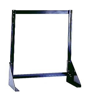 Quantum QFS124 Single-Sided Tip Out Bin Floor Stand, 10"D x 23-5/8"W x 28"H, Black