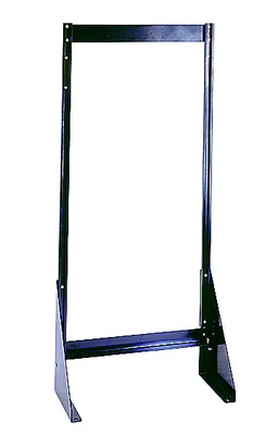 Quantum QFS148 Single-Sided Tip Out Bin Floor Stand, 10"D x 23-5/8"W x 52"H, Black