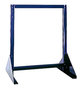 Quantum QFS224 Double-Sided Tip Out Bin Floor Stand, 20-1/4"D x 23-5/8"W x 28"H, Black