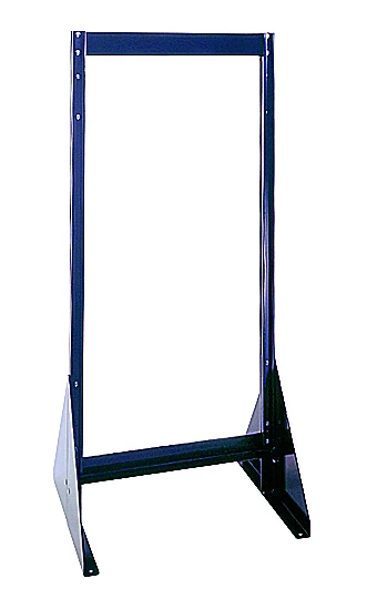 Quantum QFS248 Double-Sided Tip Out Bin Floor Stand, 20-1/4"D x 23-5/8"W x 52"H, Black