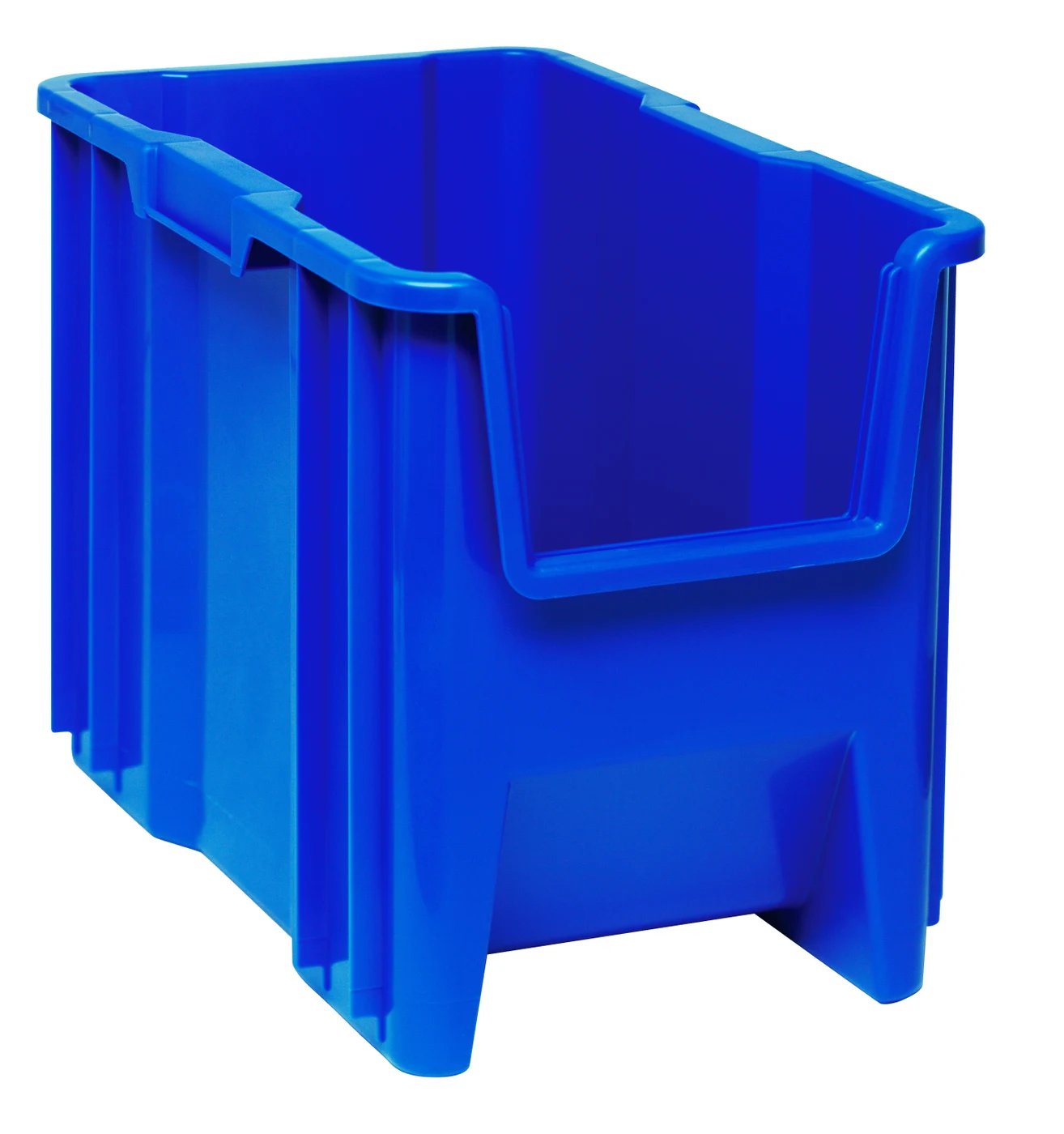Quantum QGH600BLNB Stacking Container, 150 lb capacity, Blue