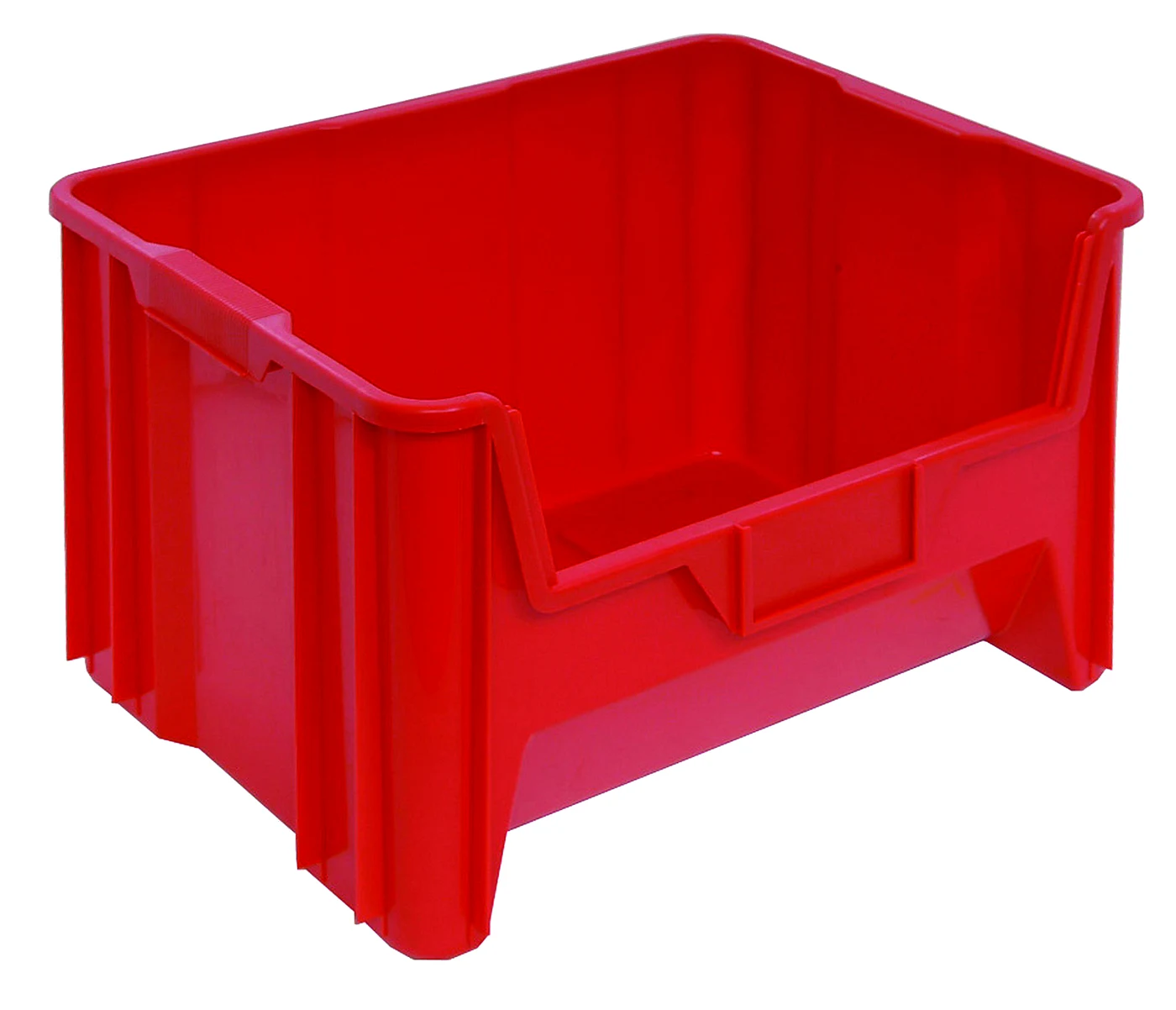 Quantum QGH700RDNB Stacking Container, 150 lb capacity, Red