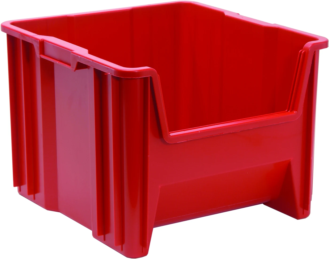 Quantum QGH800RDNB Stacking Container, 150 lb capacity, Red