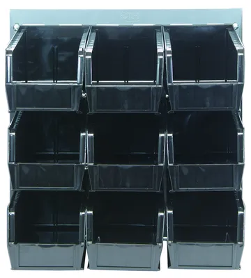 Quantum QLP-1819-230-9BK Wall Mounted Louvered Panel, 18"L x 11"D x 19"H, 175 lb capacity, Gray
