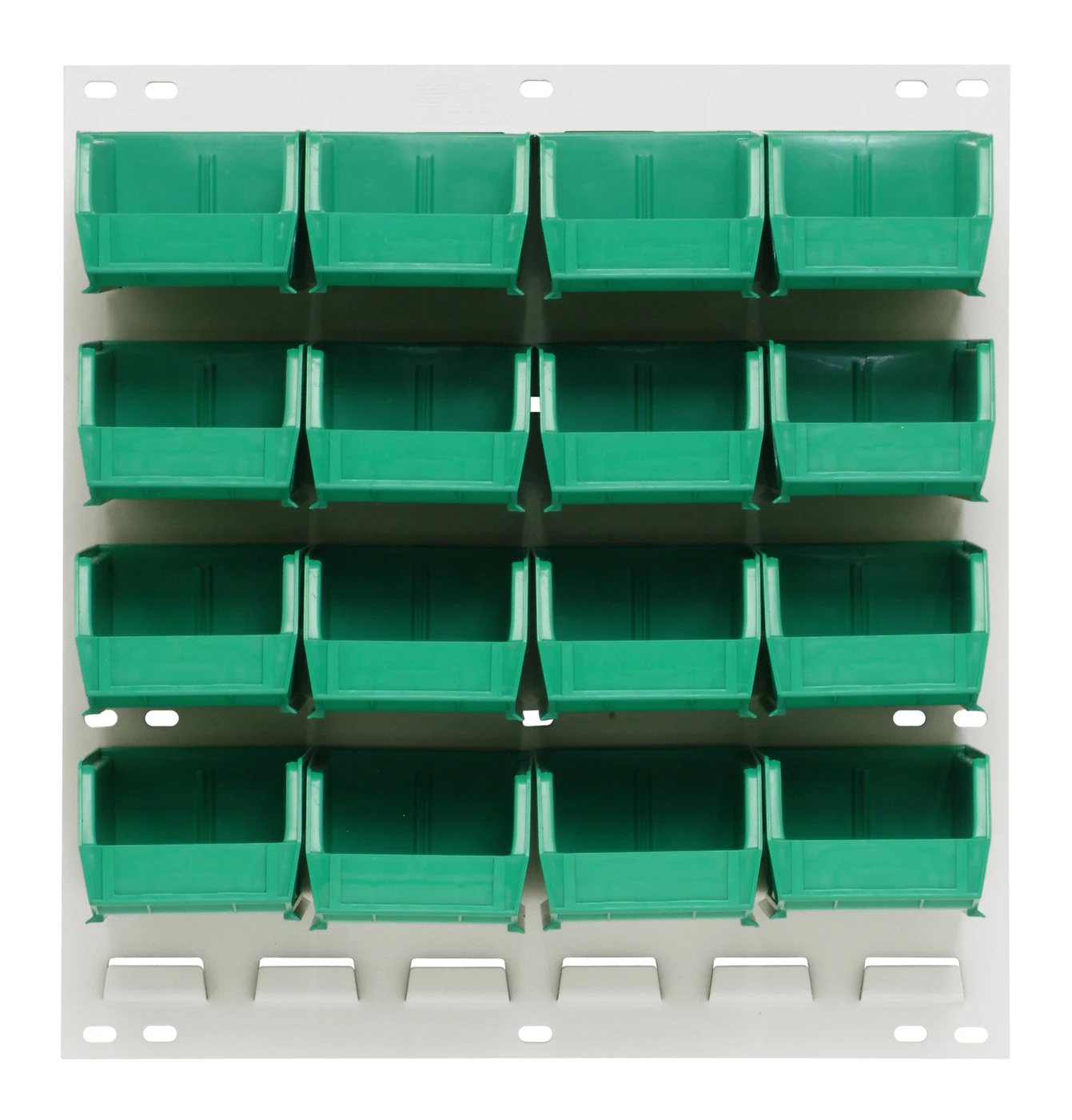 Quantum QLP-1819HC-210-16GN Wall Mounted Louvered Panel, 18"L x 6"D x 19"H, 175 lb capacity, Oyster White