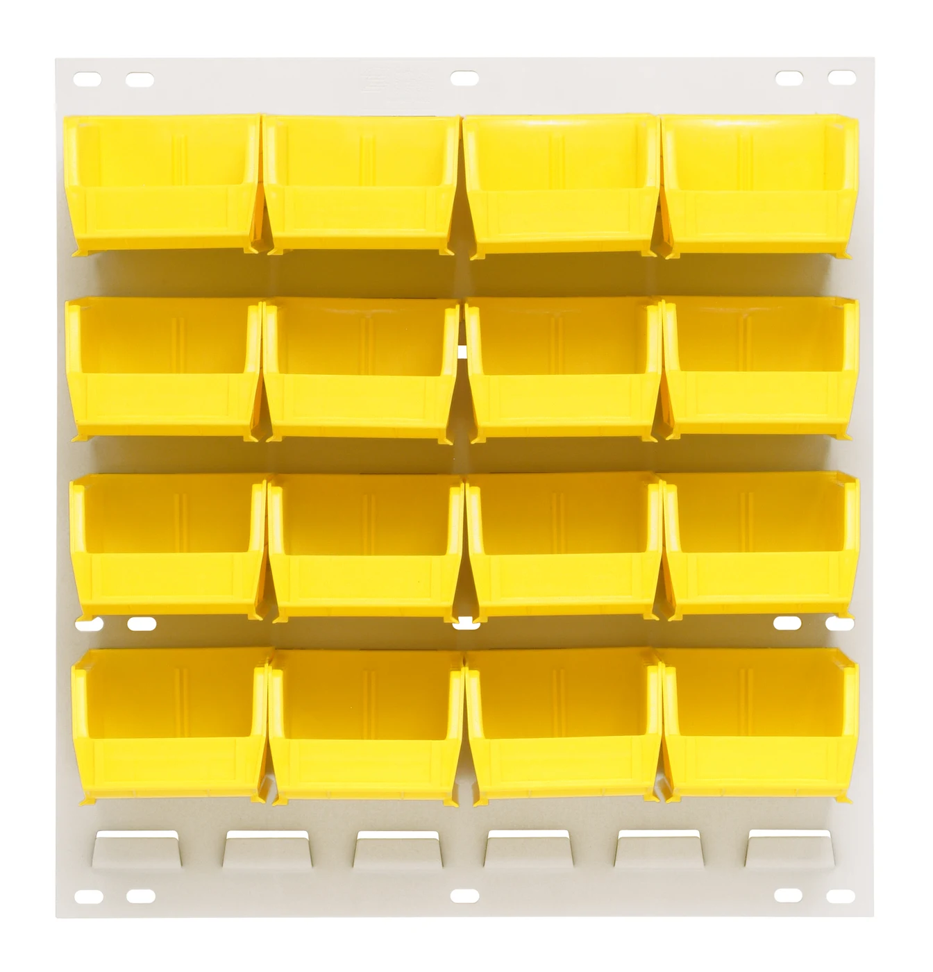 Quantum QLP-1819HC-220-16YL Wall Mounted Louvered Panel, 18"L x 8"D x 19"H, 175 lb capacity, Oyster White