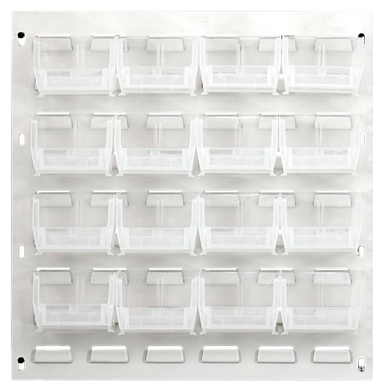 Quantum QLP-1819HC-220-16CL Wall Mounted Louvered Panel, 18"L x 8"D x 19"H, 175 lb capacity, Oyster White