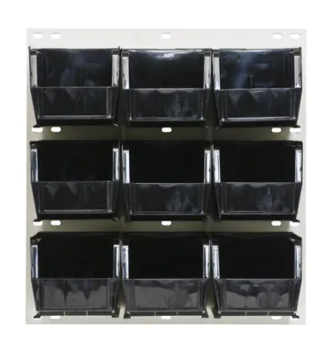 Quantum QLP-1819HC-230-9BK Wall Mounted Louvered Panel, 18"L x 11"D x 19"H, 175 lb capacity, Oyster White