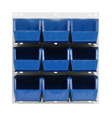 Quantum QLP-1819HC-230-9BL Wall Mounted Louvered Panel, 18"L x 11"D x 19"H, 175 lb capacity, Oyster White