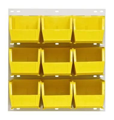 Quantum QLP-1819HC-230-9YL Wall Mounted Louvered Panel, 18"L x 11"D x 19"H, 175 lb capacity, Oyster White