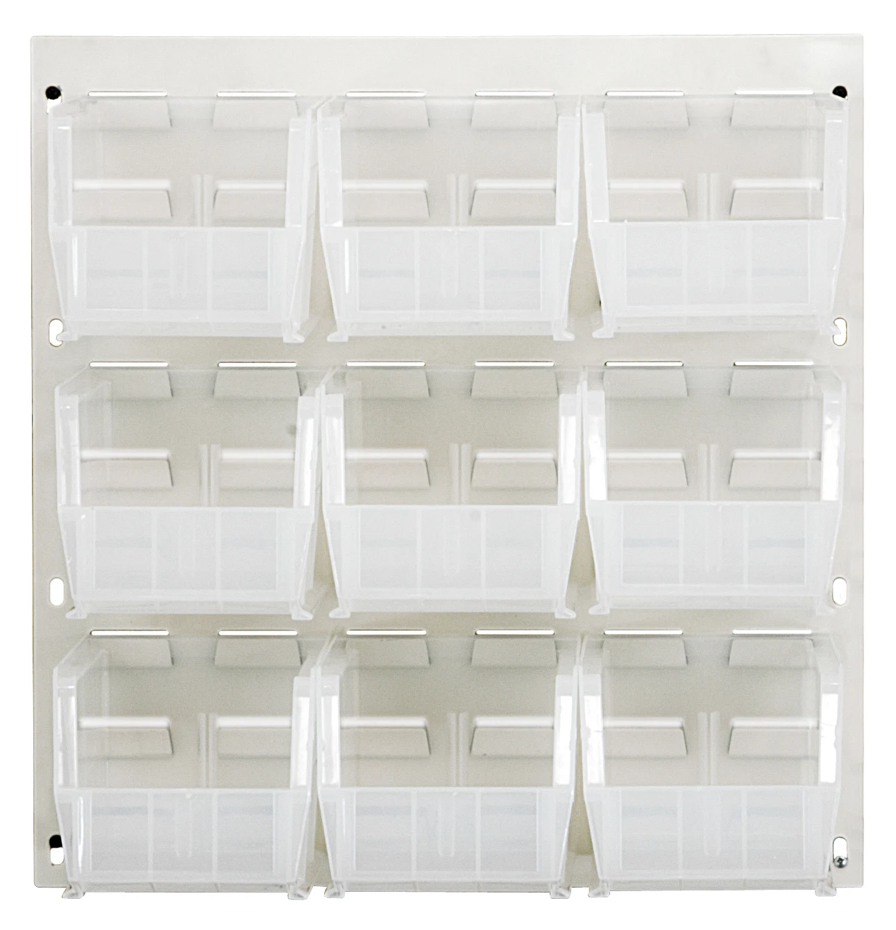 Quantum QLP-1819HC-230-9CL Wall Mounted Louvered Panel, 18"L x 11"D x 19"H, 175 lb capacity, Oyster White