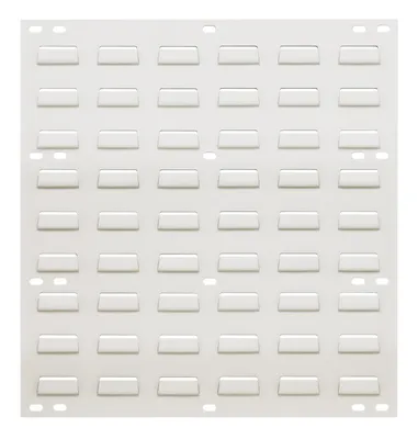 Quantum QLP-1819HC Wall Mounted Louvered Panel, 18"L x 0.25"D x 19"H, 175 lb capacity, Oyster White