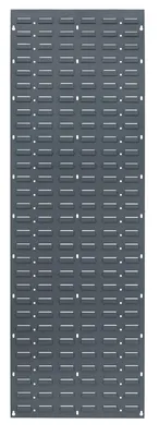 Quantum QLP-1861 Wall Mounted Louvered Panel, 18"L x 61"H, 500 lb capacity, Gray