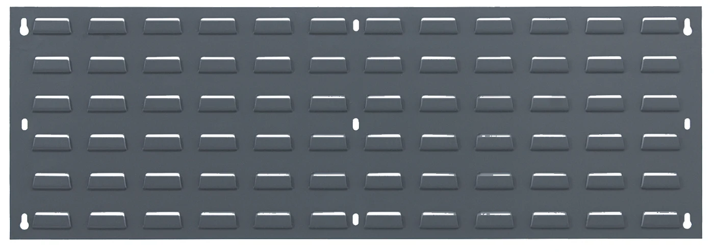 Quantum QLP-3612 Wall Mounted Louvered Panel, 36"L x 12"H, 175 lb capacity, Gray