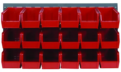 Quantum QLP-3619-230-18RD Wall Mounted Louvered Panel, 36"L x 11"D x 19"H, 200 lb capacity, Gray