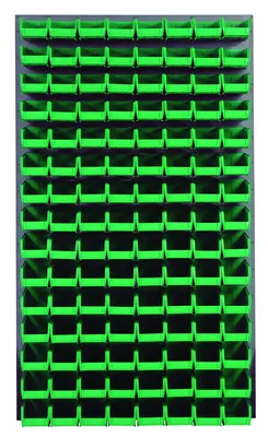 Quantum QLP-3661-220-120GN Wall Mounted Louvered Panel, 36"L x 8"D x 61"H, 1000 lb capacity, Gray