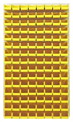 Quantum QLP-3661HC-220-120YL Wall Mounted Louvered Panel, 36"L x 8"D x 61"H, 1000 lb capacity, Oyster White