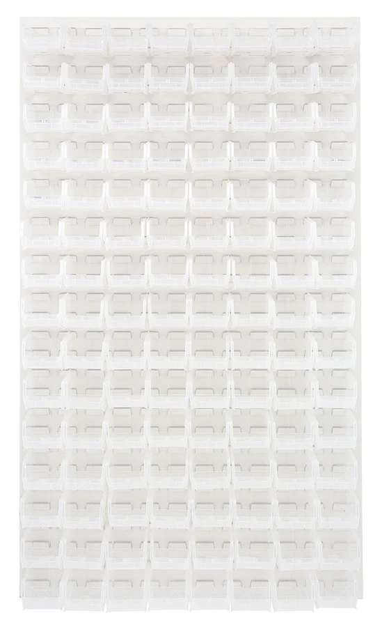 Quantum QLP-3661HC-220-120CL Wall Mounted Louvered Panel, 36"L x 8"D x 61"H, 1000 lb capacity, Oyster White