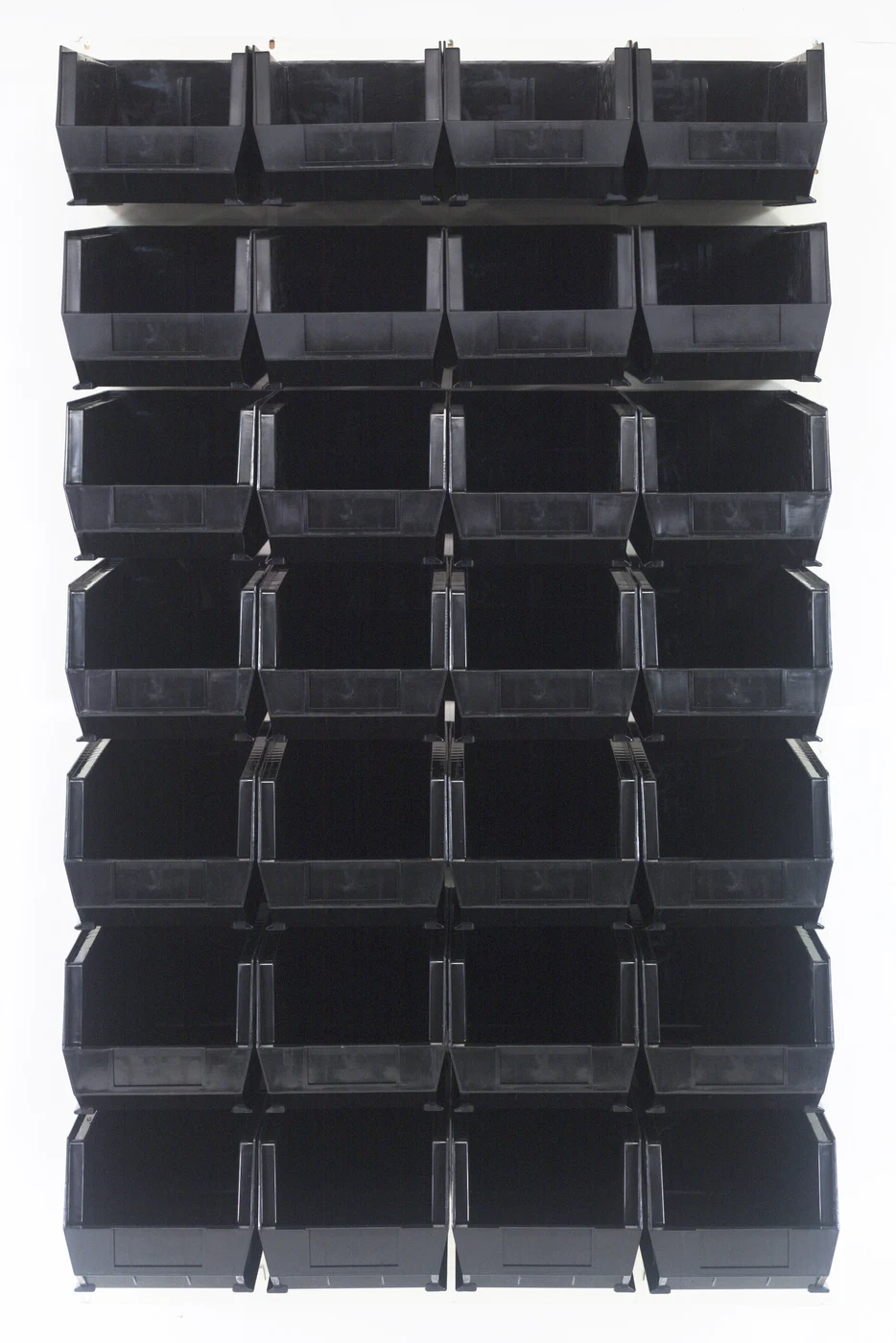 Quantum QLP-3661HC-240-28BK Wall Mounted Louvered Panel, 36"L x 15"D x 61"H, 1000 lb capacity, Oyster White