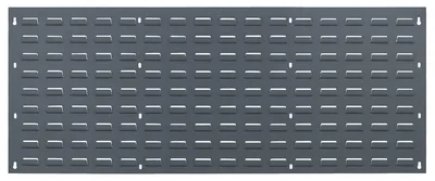 Quantum QLP-4819 Wall Mounted Louvered Panel, 48"L x 19"H, 250 lb capacity, Gray