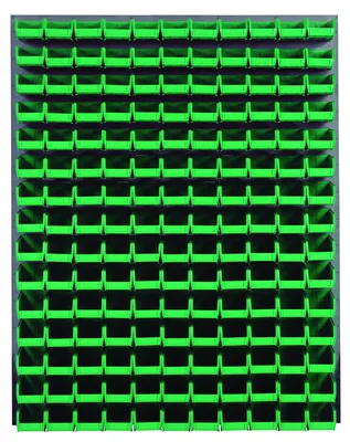 Quantum QLP-4861-220-165GN Wall Mounted Louvered Panel, 48"L x 8"D x 61"H, 1000 lb capacity, Gray