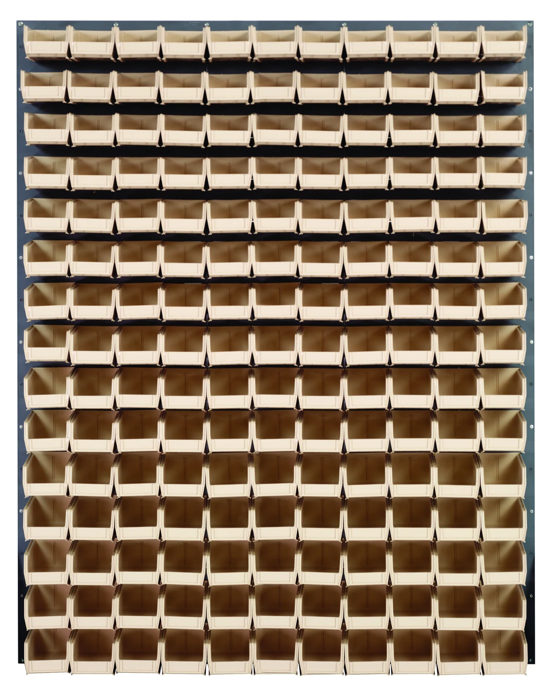 Quantum QLP-4861-220-165IV Wall Mounted Louvered Panel, 48"L x 8"D x 61"H, 1000 lb capacity, Gray