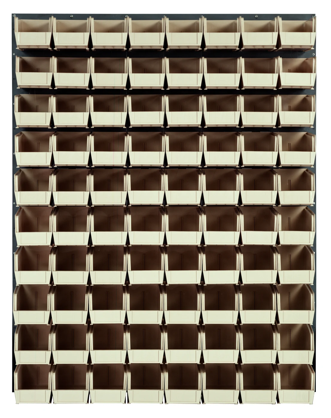 Quantum QLP-4861-230-80IV Wall Mounted Louvered Panel, 48"L x 11"D x 61"H, 1000 lb capacity, Gray