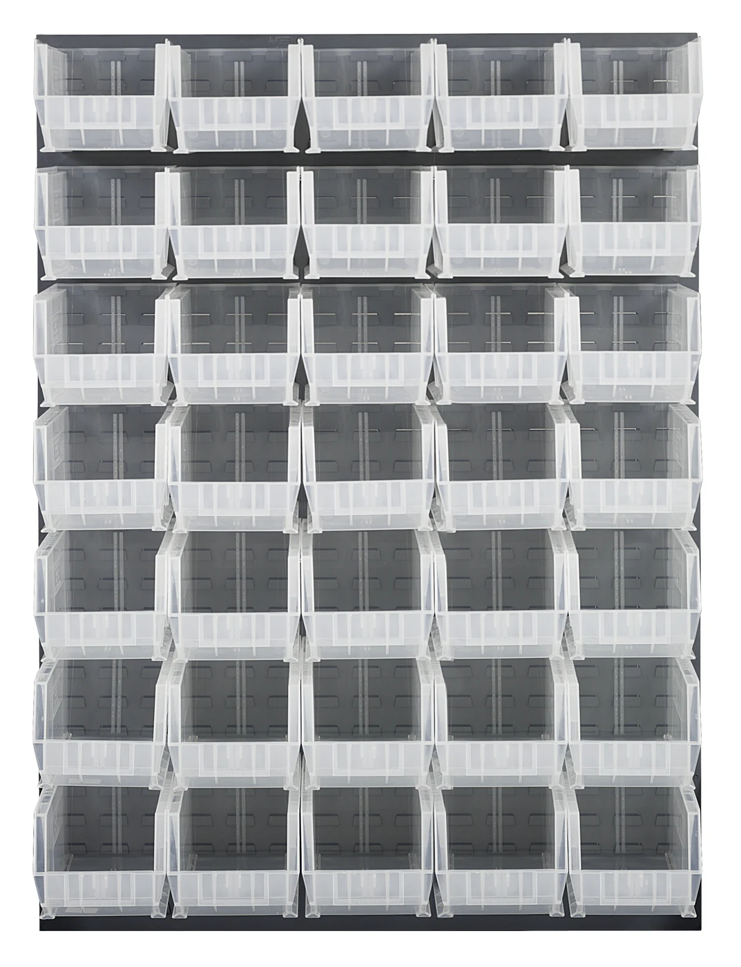 Quantum QLP-4861-240-35CL Wall Mounted Louvered Panel, 48"L x 15"D x 61"H, 1000 lb capacity, Gray