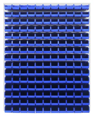 Quantum QLP-4861HC-220-165BL Wall Mounted Louvered Panel, 48"L x 8"D x 61"H, 1000 lb capacity, Oyster White
