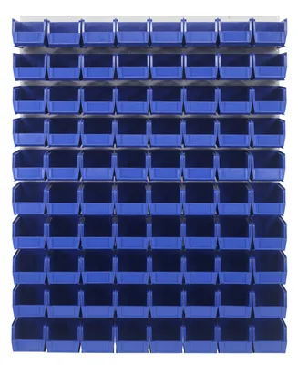 Quantum QLP-4861HC-230-80BL Wall Mounted Louvered Panel, 48"L x 11"D x 61"H, 1000 lb capacity, Oyster White