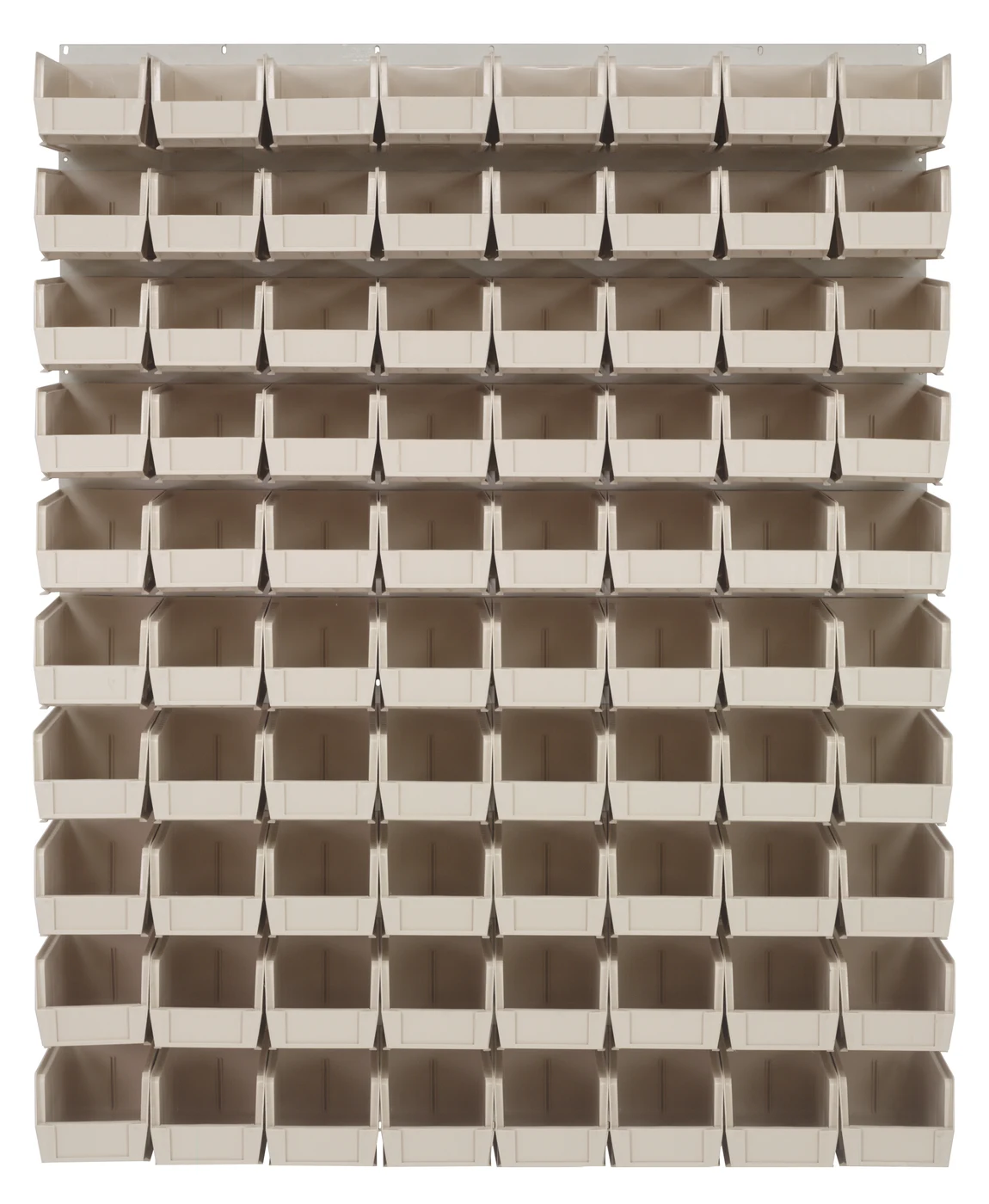 Quantum QLP-4861HC-230-80IV Wall Mounted Louvered Panel, 48"L x 11"D x 61"H, 1000 lb capacity, Oyster White