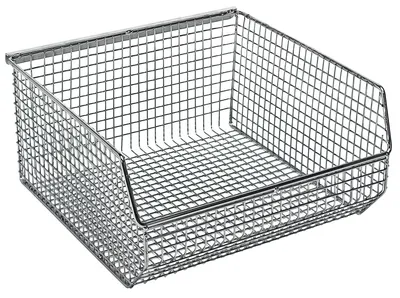 Quantum QMB535C Mesh Stack and Hang Bin, 10-3/4"D x 11"W, Chrome