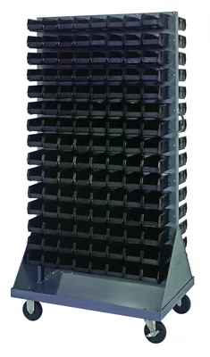 Quantum QMD-36H-220BK Louvered Rack, 36"W x 25"D x 72"H, 1200 lb capacity, Gray