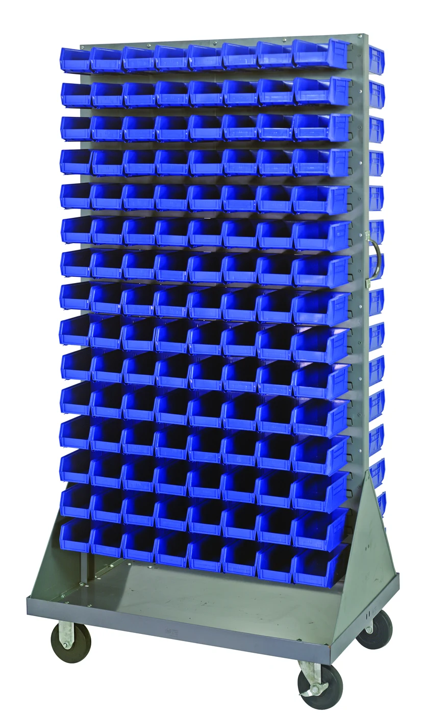 Quantum QMD-36H-220BL Louvered Rack, 36"W x 25"D x 72"H, 1200 lb capacity, Gray